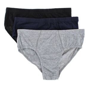 Knocker Men's Plain Color Bikini Briefs (3 Pack)